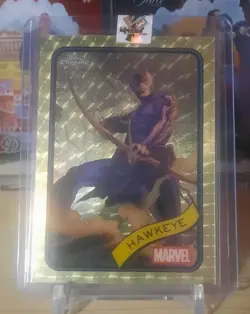 2025 Topps Chrome Marvel Superfractor 1/1 Hawkeye! - Image 2