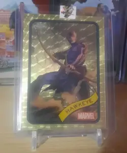 2025 Topps Chrome Marvel Superfractor 1/1 Hawkeye! - Image 3