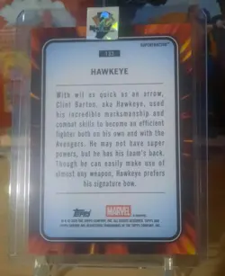 2025 Topps Chrome Marvel Superfractor 1/1 Hawkeye! - Image 5