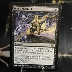 Magic the Gathering - Imp's Mischief - LP - Planar Chaos 72/165 Regular Rare MTG - Image 1