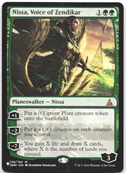 Nissa, Voice of Zendikar M The List Reprints 138 LP - Image 1