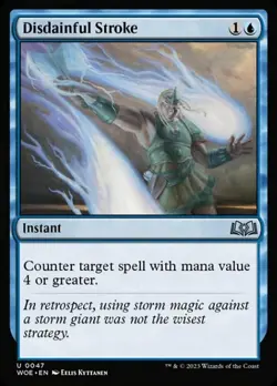 4x Disdainful Stroke NM-Mint, English Wilds of Eldraine MTG Magic - Image 1