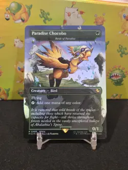 MTG - Paradise Chocobo Borderless 0483 Foil - Final Fantasy English -NM - A - Image 1