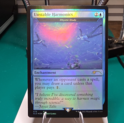 Wizards of the Coast Unstable Harmonics Secret Lair Foil Alt Art Rare Blue 478 - Image 1