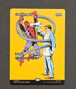 Counterspell 0009 MAR Borderless Spider-Man Doc Ock MTG Marvel Mythic Rare Magic - Image 1