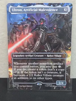 MTG Marvel Super Heroes Ultron, Artificial Malevolence Borderless (NonFoil) #344 - Image 1