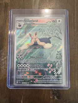 Stoutland 156/086 Illustration Rare White Flare Pokemon English NM - Image 1