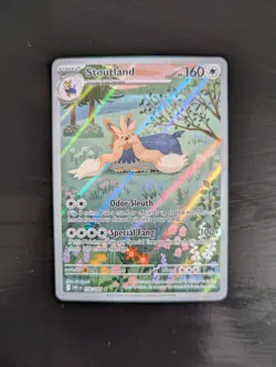 Pokemon Stoutland 156/086 Illustration Rare Sv: White Flare Full Art NM/M - Image 1