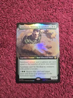 Sandman Shifting Scoundrel 0226 Foil (Extended Art) Marvels Spider-Man - Image 1