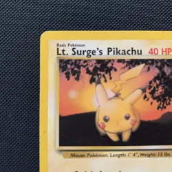 Pokemon TCG Lt. Surge's Pikachu Card #84/132 Gym Challenge, Regular Non-Holo - Image 2