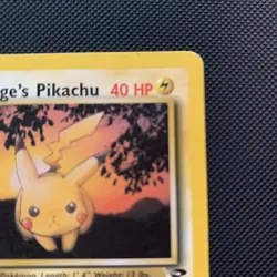 Pokemon TCG Lt. Surge's Pikachu Card #84/132 Gym Challenge, Regular Non-Holo - Image 3