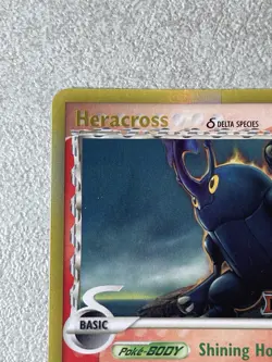 Pokemon EX Dragon Frontiers Heracross 3/101 Holo Stamped With Printing ERROR - Image 3