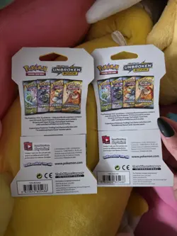 Pokemon Sun & Moon Unbroken Bonds Sleeved Booster Pack Factory Sealed x2 - Image 3