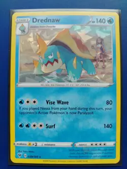 Pokemon TCG Card - Drednaw (39/185 Cracked Ice Holo Rare Deck Exclusive 039/185) - Image 1
