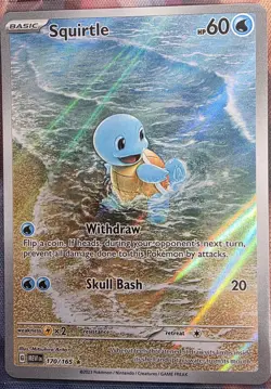 The Pokemon Company Squirtle 170/165 SV 151 Illustration Rare Holo English 2023 - Image 1