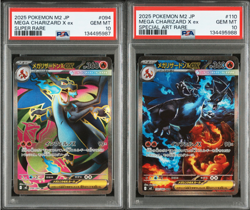 PSA 10 SEQ Mega Charizard SR SAR 094/080 110/080 Inferno X Pokemon Card SET JP - Image 1