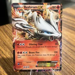Pokemon Card Reshiram EX Holo LP Next Destinies Ultra Rare 22/99 - Image 1