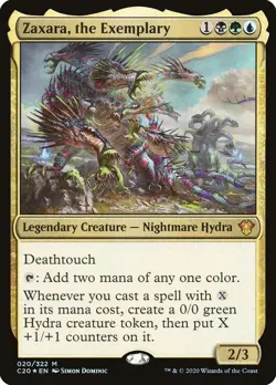 Magic the Gathering-Commander 2020-Zaxara, the Exemplary-#020-Foil-Mythic-LP - Image 1