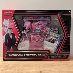 Pokemon TCG Team Rocket’s Mewtwo ex Box Sealed New 4 Packs Promos - Image 1