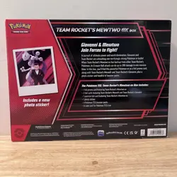 Pokemon TCG Team Rocket’s Mewtwo ex Box Sealed New 4 Packs Promos - Image 2