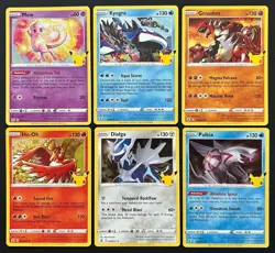 Pokemon TCG Celebrations 25th Anniversary 6-Card Lot - Mew Kyogre Groudon + - Image 1