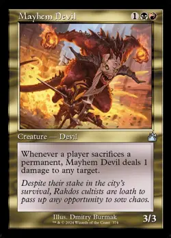 MTG Mayhem Devil - Retro Frame NM-Mint Ravnica Remastered - Image 1