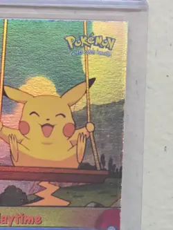 1999 Topps Pokemon Movie Edition PLAYTIME #57 Rare Rainbow Foil - Image 5