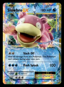 Slowbro EX 26/108 EX Rare Holo Evolutions Pokemon Card - Image 2