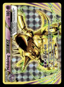 Nidoking BREAK 46/108 Holo BREAK Rare Evolutions Pokemon Card - Image 2
