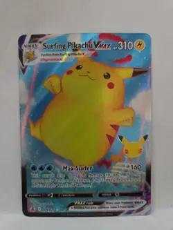 Surfing Pikachu VMAX - 009/025 - Pokemon Celebrations Sword Shield Rare Card NM - Image 1