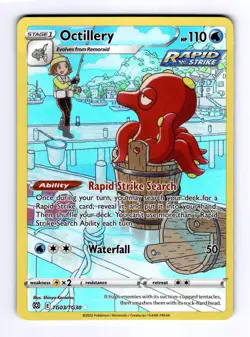 Octillery Brilliant Stars #TG03 (2022) Trainer Gall Holo NM Pokemon - Image 1