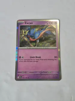 Zacian 045/094 Rare Phantasmal Flames Pokemon Holo Near Mint - Image 1