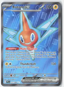 Rotom ex 111/094 Ultra Rare Phantasmal Flames Pokemon Holo Near Mint - Image 1