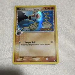 Nintendo Horsea 50/101 EX Dragon Frontiers Holo Delta Species EN 40 HP 2006 - Image 1