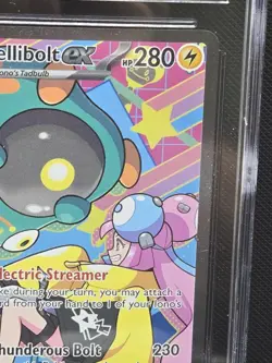 CGC Pristine 10 Pokemon Iono's Bellibolt EX #279 SIR Ascended Heros Holo ASC - Image 3