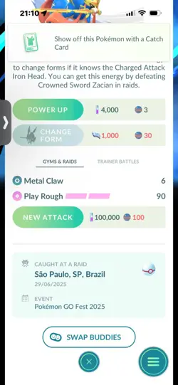 Pokemon Go Legendary Zacian ( Normal ) ( Background) - Image 2