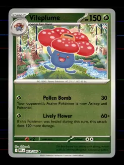 Vileplume 003/094 Rare Phantasmal Flames Pokemon Reverse Holo Near Mint - Image 1