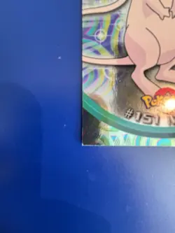 2000 Topps Pokemon Series 3 #151 Mew Blue Logo 1st Edition TV Animation Foil Nm - Image 4