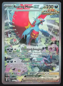 Roaring Moon ex 251 Special Illustration Rare Pokemon Paradox Rift NM - Image 1