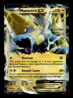 Manectric EX 23/119 XY - Phantom Forces Holofoil Ultra Rare Pokemon TCG - Image 1
