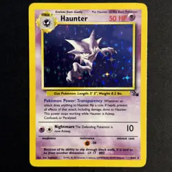 Haunter #6/62 Fossil Holo Rare (Inked) Pokemon Card - Image 1