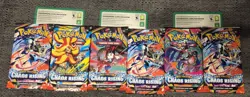 Pokemon TCG Chaos Rising Lot 6 Factory Sealed Booster Packs from First Partner - Image 1
