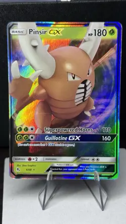 Pokemon TCG - Pinsir GX 6/68 Ultra Rare Hidden Fates Holo Rare - NM - Image 1