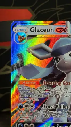 Pokemon TCG Glaceon GX Ultra Prizm Card 39/156 Ultra Rare Holo NM - Image 2