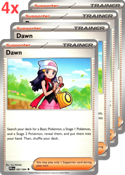 Pokemon TCG 4x Dawn Playset NM - Image 1