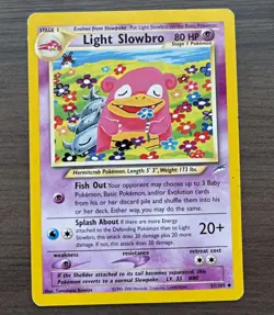 Pokemon TCG Neo Destiny Light Slowbro 51/105 Uncommon Unlimited Card - Image 1