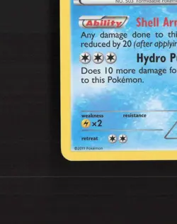Samurott BW22 Black & White Black Star Promo Holo Pokemon Card LP - Image 5