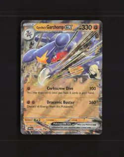 Cynthia's Garchomp ex 104/182 Destined Rivals Ultra Rare Holo Pokemon Card NM - Image 1
