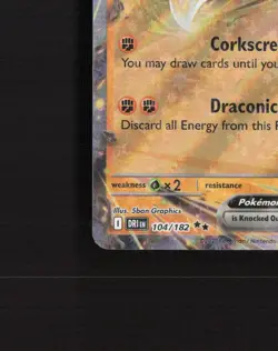 Cynthia's Garchomp ex 104/182 Destined Rivals Ultra Rare Holo Pokemon Card NM - Image 5