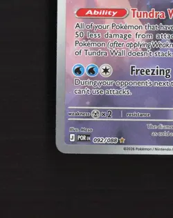 Aurorus 092/088 Perfect Order Full Art Ultra Rare Holo Pokemon Card NM - Image 5